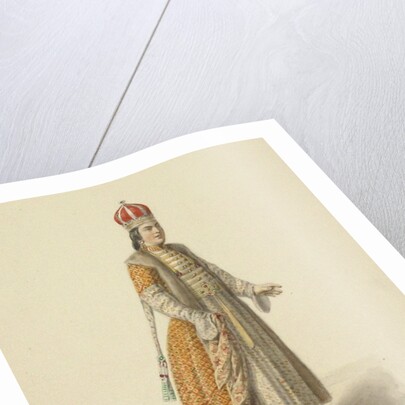 Kazan Tatar Girl in Fur Coat of 1830 by Anonymous