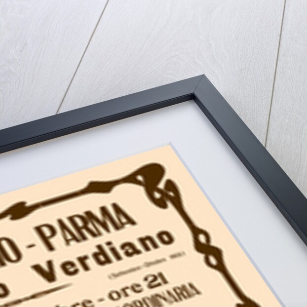 Poster for the opera Oberto conte di San Bonifacio by Giuseppe Verdi in Teatro Regio di Parma, 1913 by Anonymous