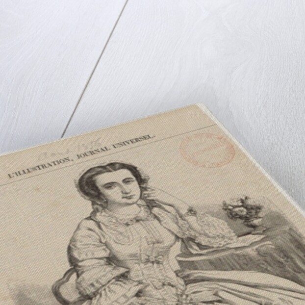 Maria Spezia as Violetta in Opera La Traviata by Giuseppe Verdi, 1856 by Anonymous