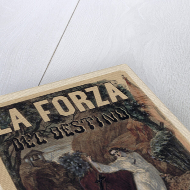 Poster for the opera La forza del destino by Giuseppe Verdi, c. 1870 by Anonymous