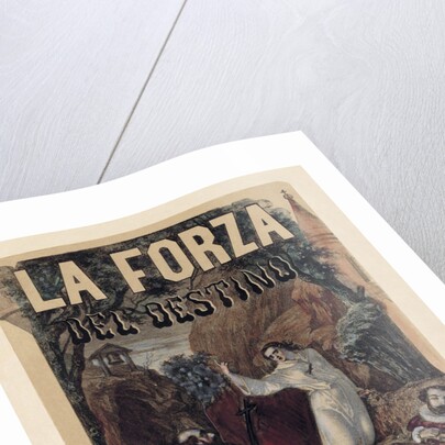 Poster for the opera La forza del destino by Giuseppe Verdi, c. 1870 by Anonymous