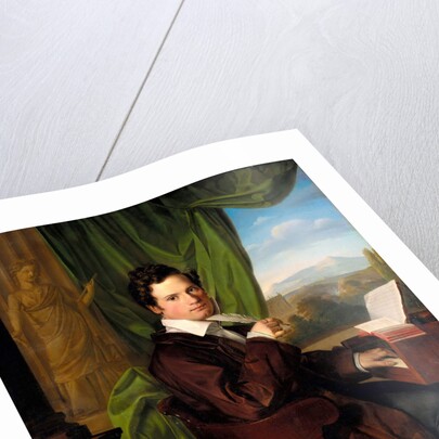 Portrait of the composer Heinrich Maria Schmidt, 1835 by Anonymous