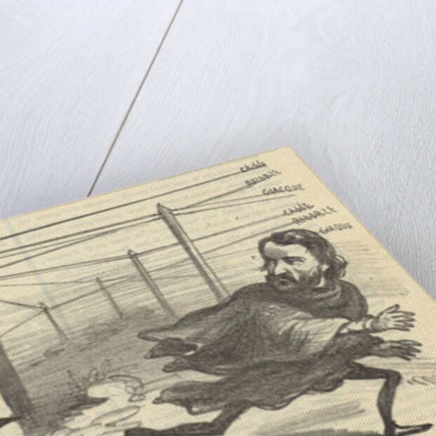 Caricature: Giuseppe Verdi and Teatro La Fenice, 1857 by Anonymous