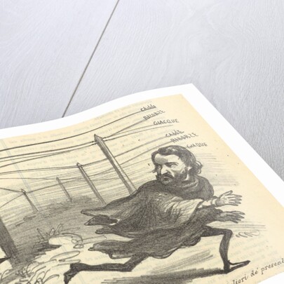 Caricature: Giuseppe Verdi and Teatro La Fenice, 1857 by Anonymous