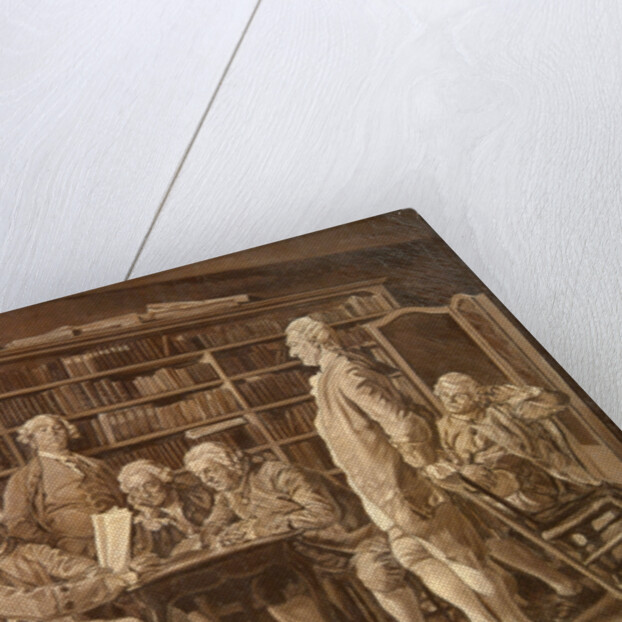 The Meeting of Encyclopédistes at Diderots Home, 1859 by Anonymous