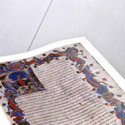 Illustration from Statuti della Società dei Drappieri, 1407 by Anonymous