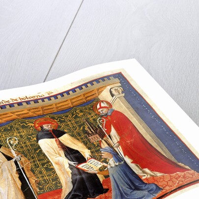 Illustration from Statuti della Società dei Drappieri, 1407 by Anonymous