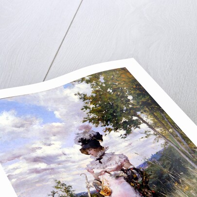 The summer stroll, 1873 by Anonymous