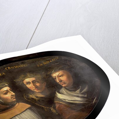 Francesco Petrarca, Claudius Claudian and Giovanni Boccaccio, 16th century by Anonymous