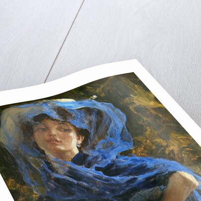 The blue veil, 1907 by Anonymous