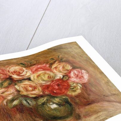 Bouquet of Roses in a Green Vase, 1915 by Anonymous