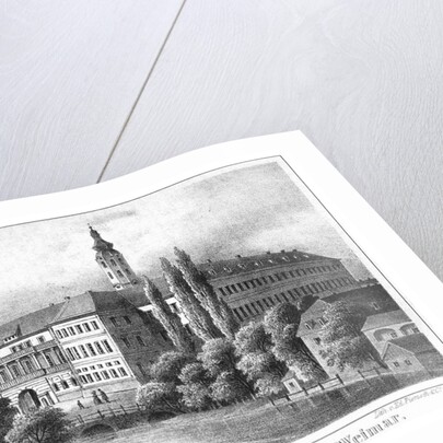 The Weimar City Castle. From: Thüringen und der Harz.. by Friedrich von Sydow, 1839 by Anonymous