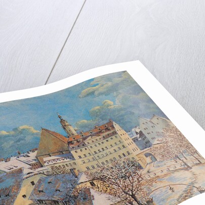 St. Thomas Church and St. Thomas School in Leipzig, 1838 by Anonymous