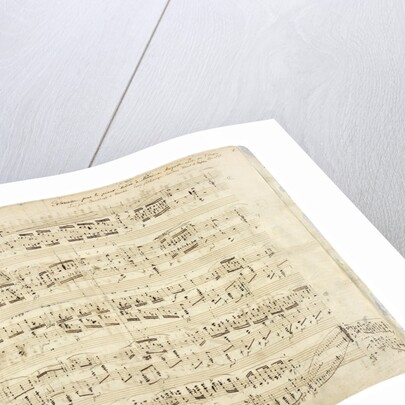 Autographed partiture of the Polonaise, Op. 53 in A flat major for piano, 1843 by Anonymous