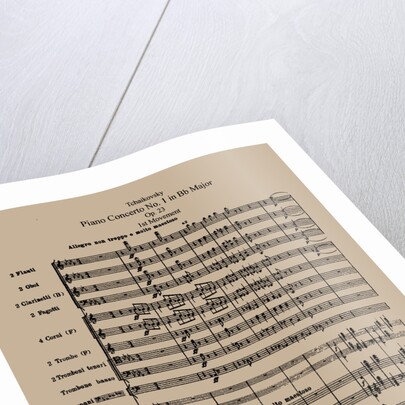 The Piano Concerto No. 1, Op. 23 by Pyotr Tchaikovsky, 1875 by Anonymous