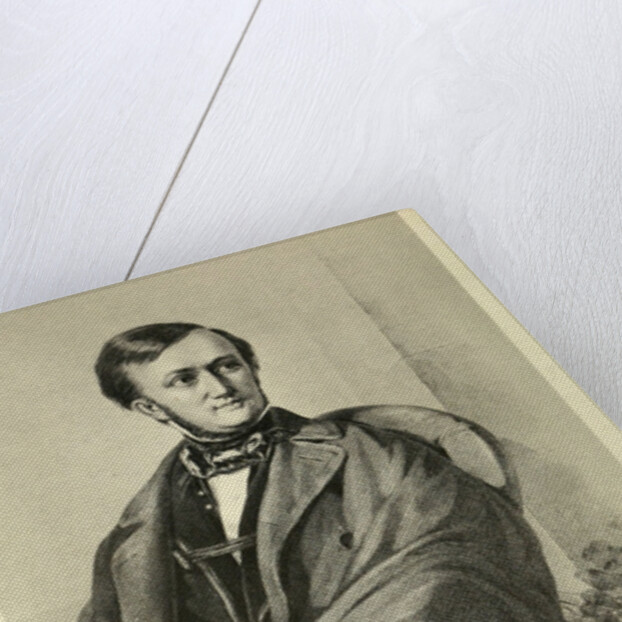 Portrait of the Composer Richard Wagner, 1849 by Anonymous