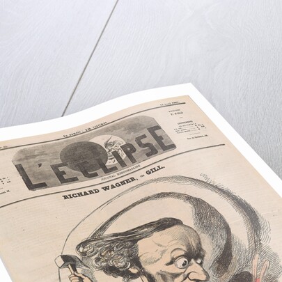 Caricature of Richard Wagner in LÉclipse, 1869 by Anonymous