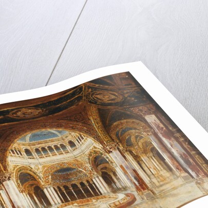 The Temple of the Holy Grail. Set design for opera Parsifal by Richard Wagner, 1882 by Anonymous