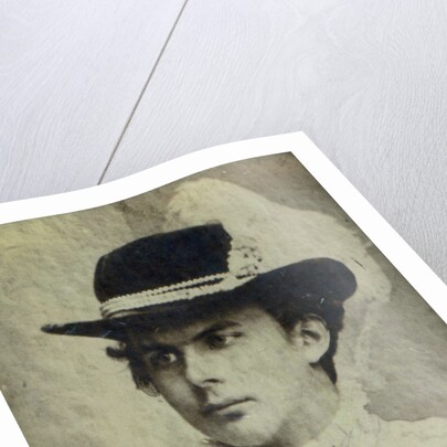 Portrait of Ludwig II of Bavaria with a hat by Anonymous