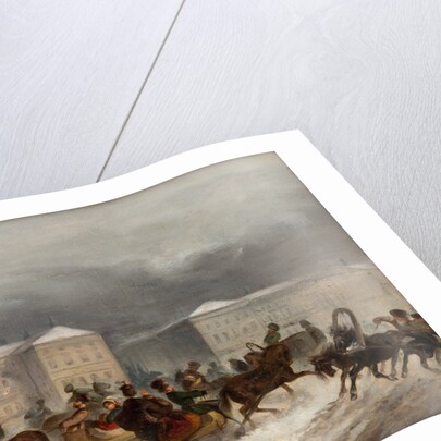 Winter Sleigh Rides, 19th century by Anonymous