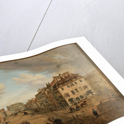 View of Krakowskie Przedmiescie from Castle Square  in Warsaw, c.1838 by Anonymous