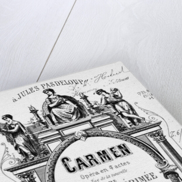 Cover of the vocal score of opera Carmen by Georges Bizet, 1875 by Anonymous
