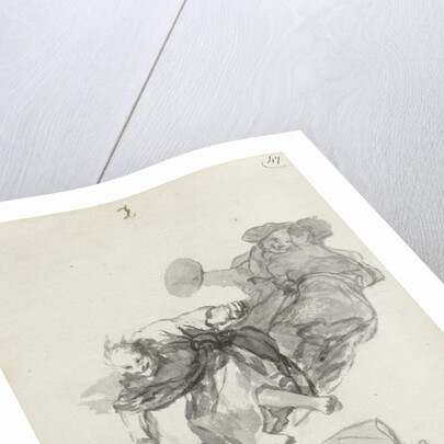 Bajan riñendo. Album Witches and Old Women, ca 1820 by Anonymous