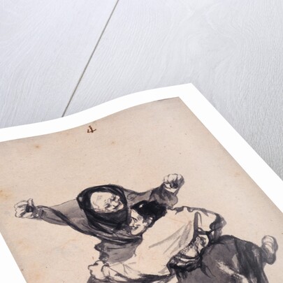 Mirth (Regozijo). Album Witches and Old Women, ca 1820 by Anonymous