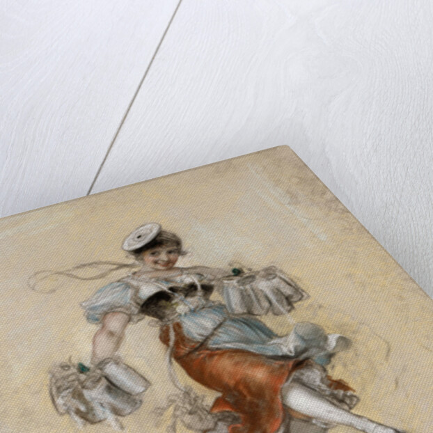 Die Schützenliesl (The shooting Liesl). Study, 1878 by Anonymous