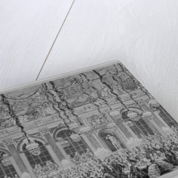 Decoration of the Hall of Mirrors in Versailles, on the occasion of the second marriage of the Dauph by Anonymous