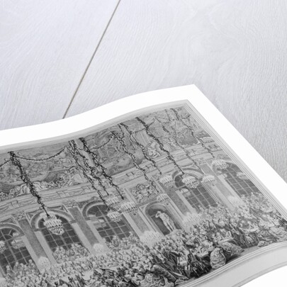 Decoration of the Hall of Mirrors in Versailles, on the occasion of the second marriage of the Dauph by Anonymous