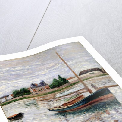Sailboat Moored on the Seine, Argenteuil, ca 1891 by Anonymous