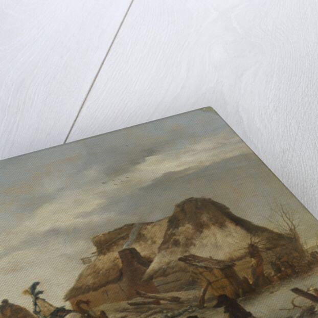 A Noblemans Sleigh on the Ice, c. 1646 by Anonymous