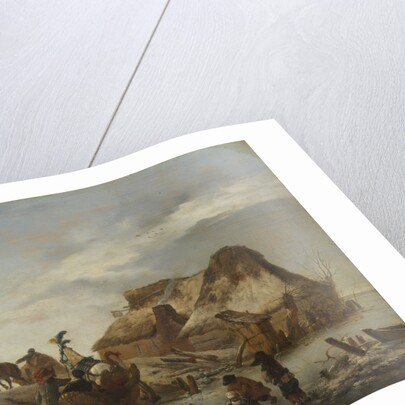 A Noblemans Sleigh on the Ice, c. 1646 by Anonymous