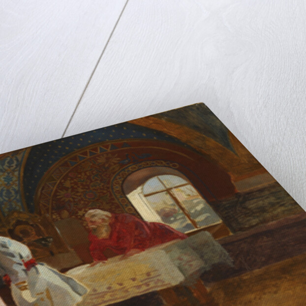 The Kiss Ceremony. Boyar Morozov, his Wife Yelena and Prince Serebrenni, 1882 by Anonymous