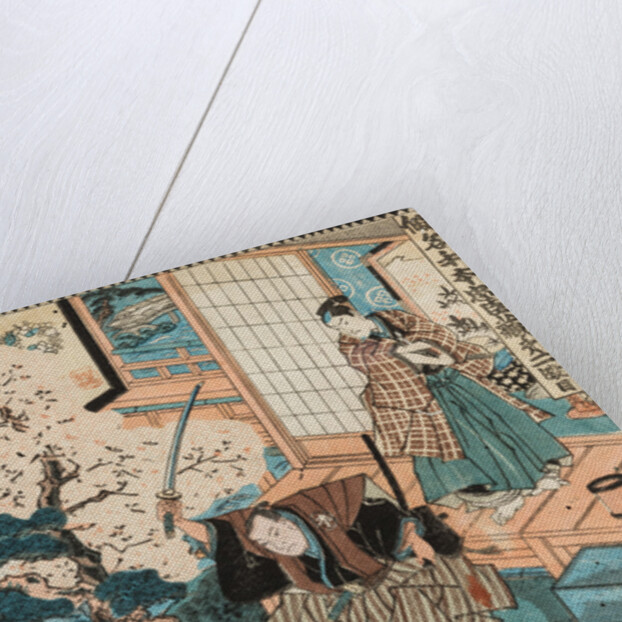 The Tale of the Forty-seven Ronin. Kakogawa Honzo and Momonoi Wakasanosuke, c. 1850 by Anonymous