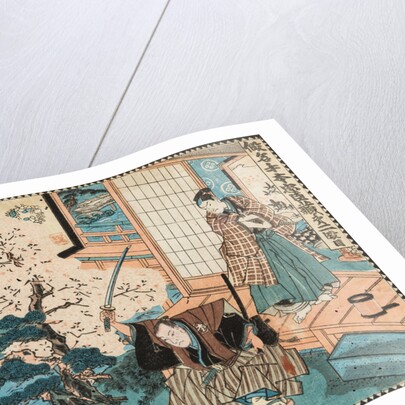 The Tale of the Forty-seven Ronin. Kakogawa Honzo and Momonoi Wakasanosuke, c. 1850 by Anonymous