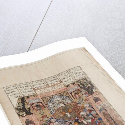 Garshasp on his throne by Anonymous