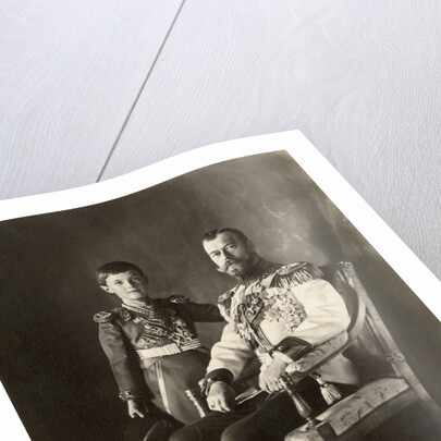 Tsar Nicholas II and Tsarevich Alexei, c. 1910 by Anonymous