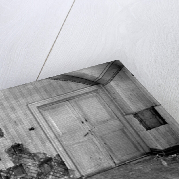 Cellar of Ipatiev house in Yekaterinburg, after the Execution of the Imperial Family in the night on by Anonymous