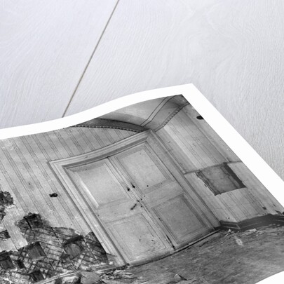 Cellar of Ipatiev house in Yekaterinburg, after the Execution of the Imperial Family in the night on by Anonymous