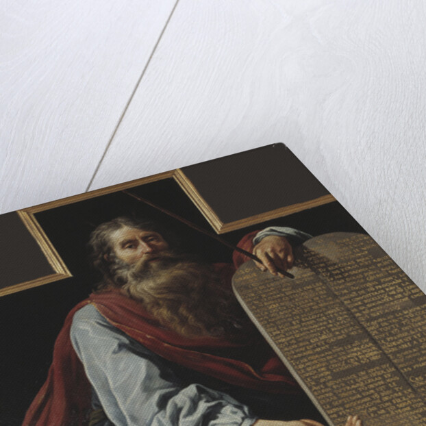 Moses with the Ten Commandments by Anonymous