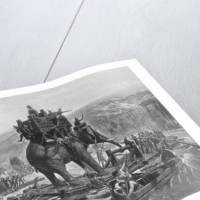 Hannibal crossing the Rhone, 1878 by Anonymous