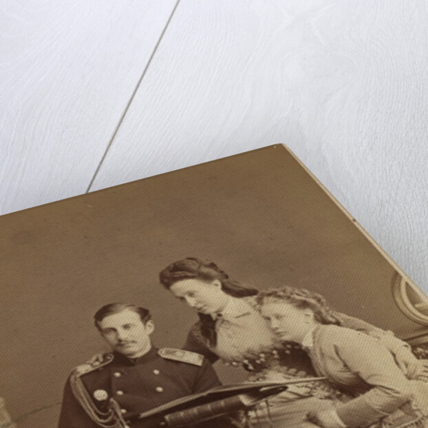 Grand Duchess Alexandra Iosifovna, Grand Duke Nicholas Constantinovich and Grand Duchess Vera Consta by Anonymous