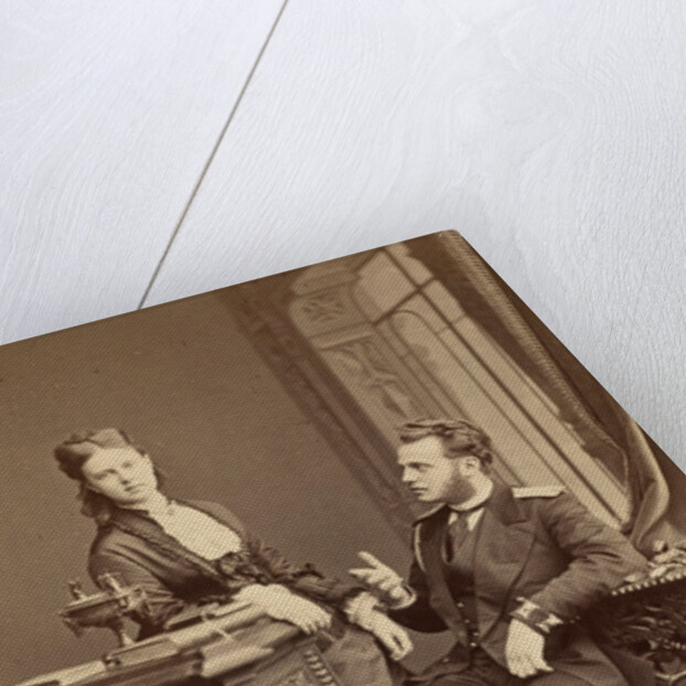 Portrait of Grand Duchess Maria Alexandrovna of Russia and Grand Duke Alexei Alexandrovi by Anonymous
