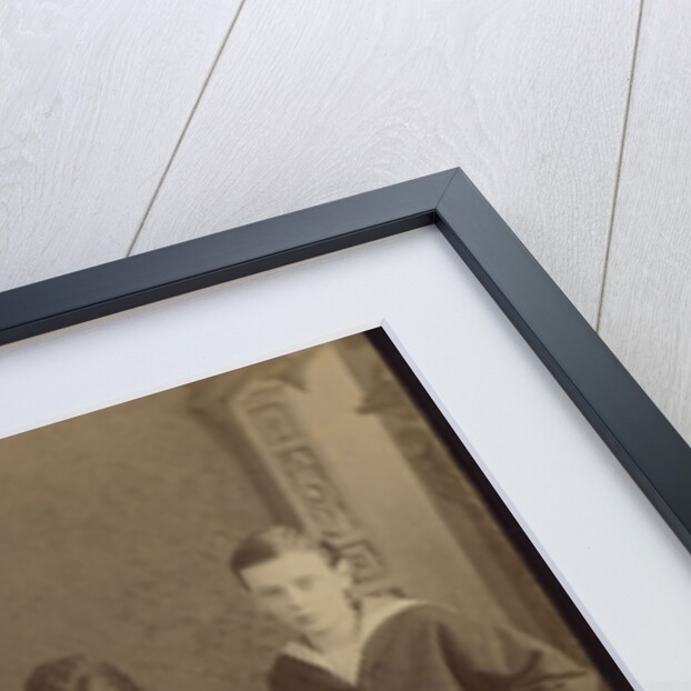 Empress Maria Fyodorovna with children, Nicholas Alexandrovich, George Alexandrovich and Xenia Alexa by Anonymous