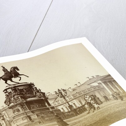 View of the Monument to Emperor Nicholas I on Saint Isaacs Square, 1874 by Anonymous