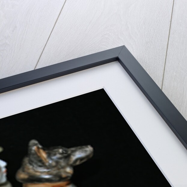 Soviet border guard with his dog, End 1930s by Anonymous