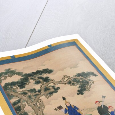 The Kangxi Emperor in Martial Attire. Hanging scroll, Second Half of the 17th cen by Anonymous