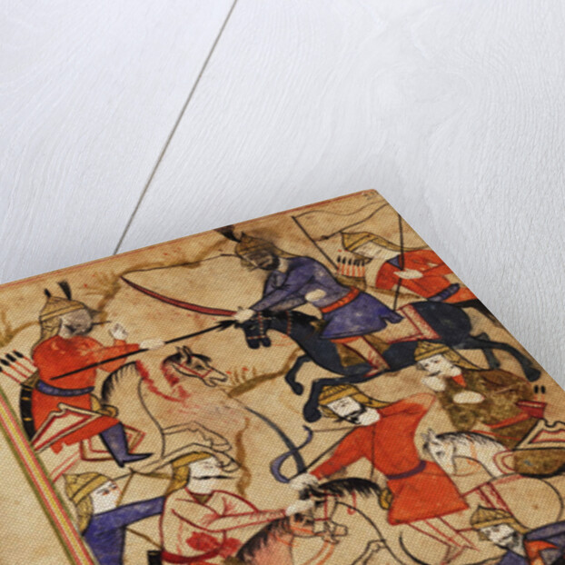 Illustration to the epic poem The Knight in the Panthers Skin by Shota Rustaveli, 17th century by Anonymous